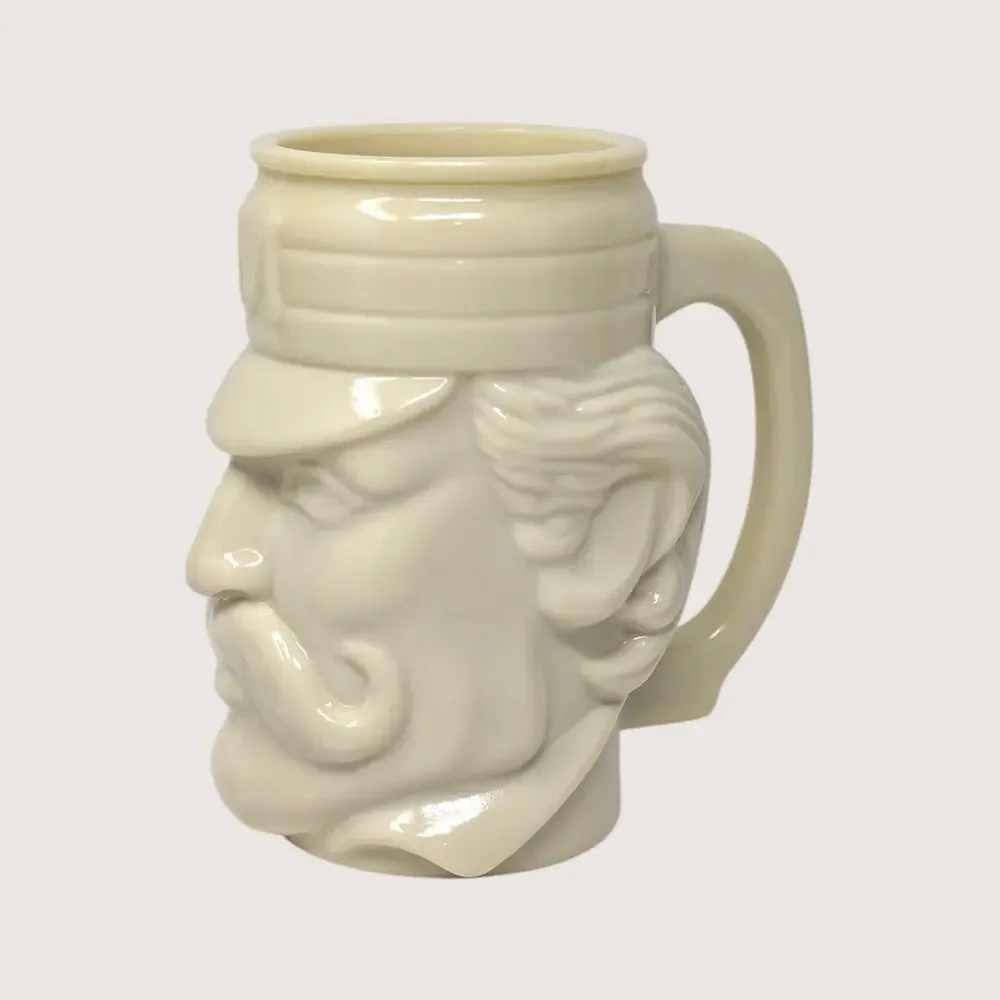1970s Avon Cream Ceramic Baseball Player Character Mug